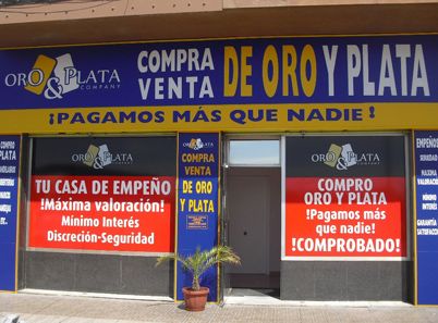 Rótulos Plano fachada de negocio